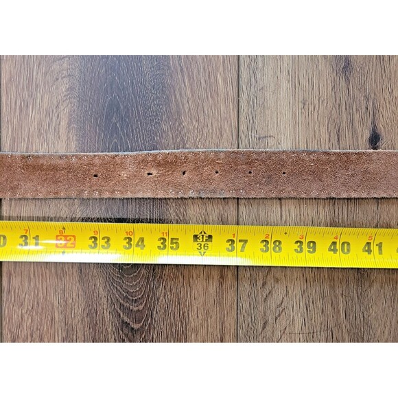 Leatherock Studded Brown Leather Belt Size L36 Western L 36 Boho 5481 Unisex USA - Picture 12 of 15